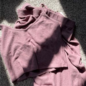 Z Supply Ribbed Mauve Lounge Set
